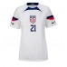 Verenigde Staten Timothy Weah #21 Voetbalkleding Thuisshirt Dames WK 2022 Korte Mouwen